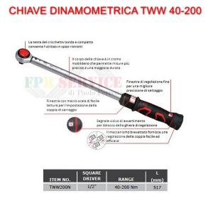 CHIAVE DINAM.  MOD.TWW 40-200  NM